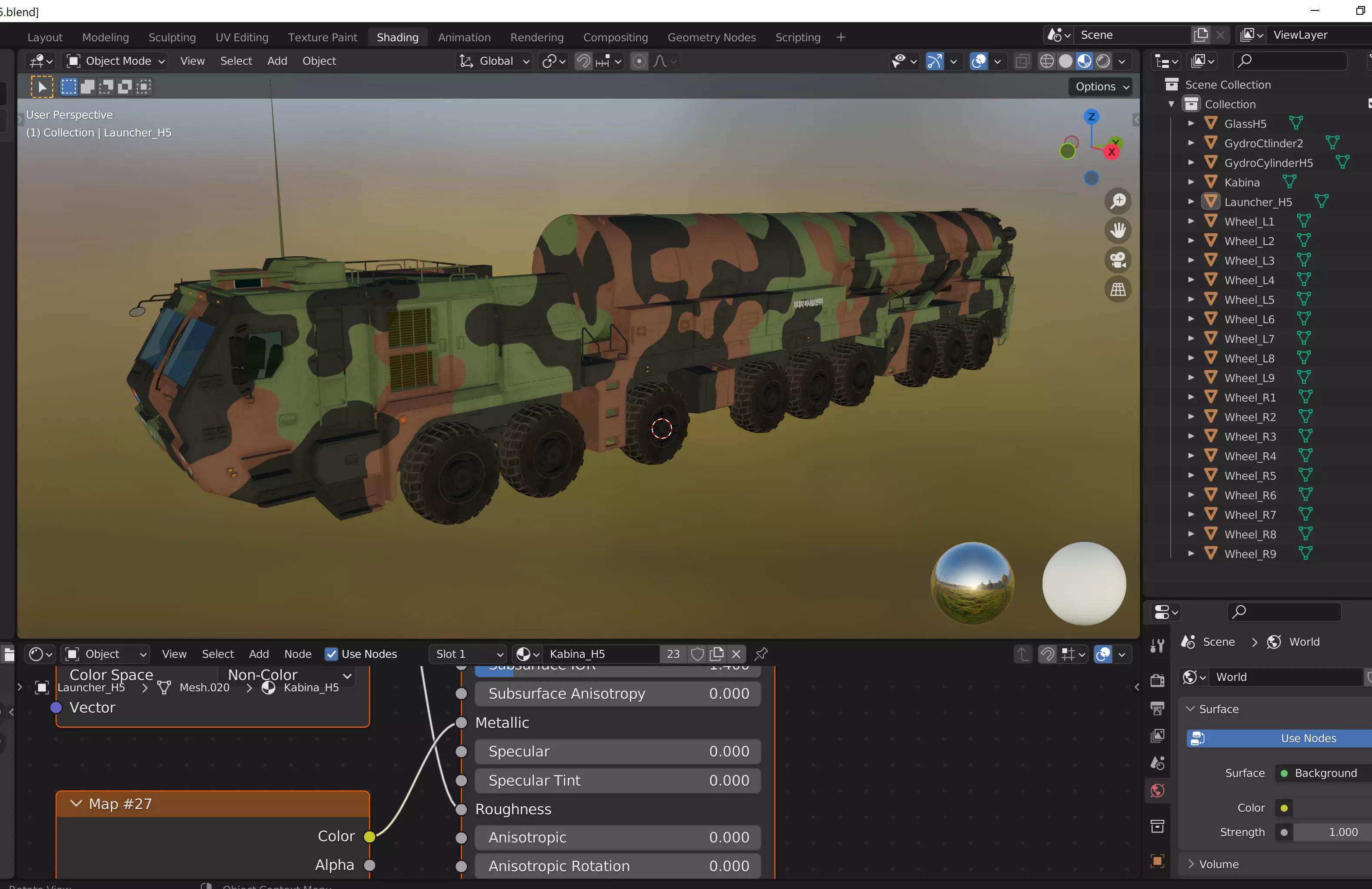 Hyunmoo 5  South Korean ballistic missile 3D model_20