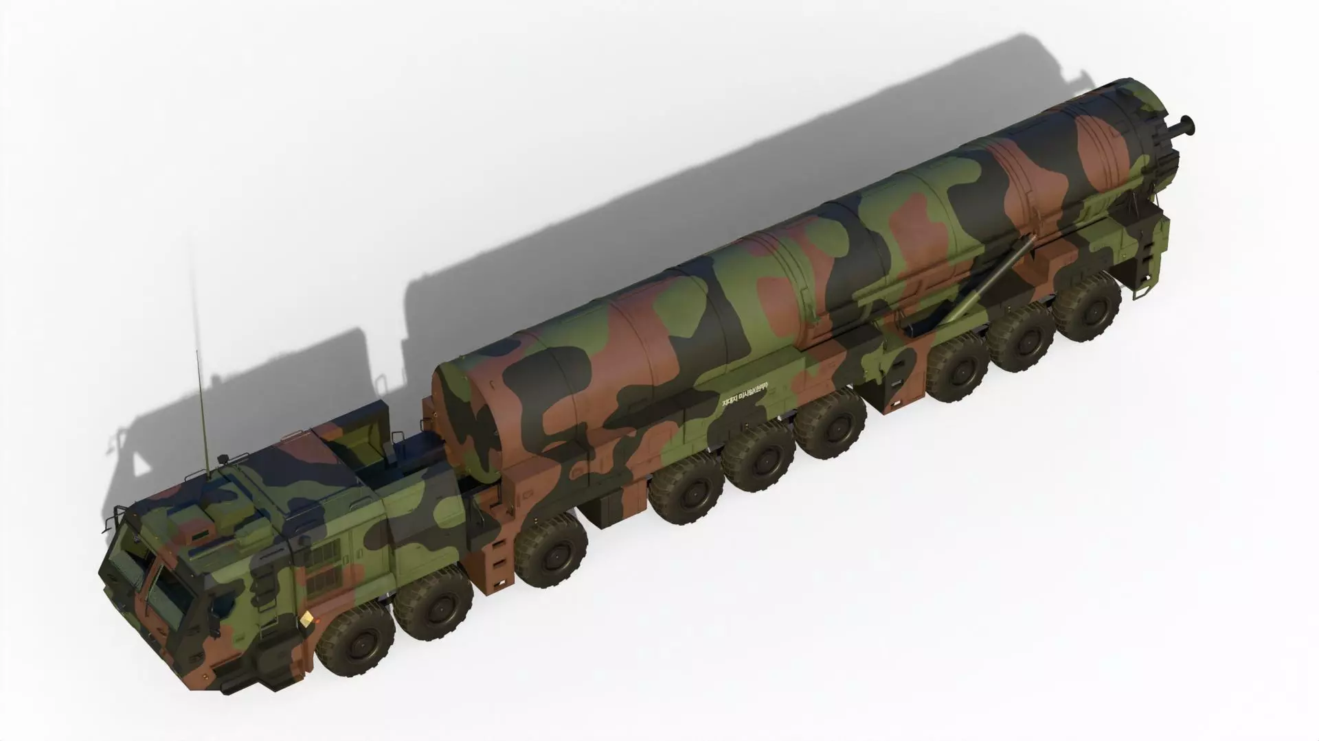 Hyunmoo 5  South Korean ballistic missile 3D model_7