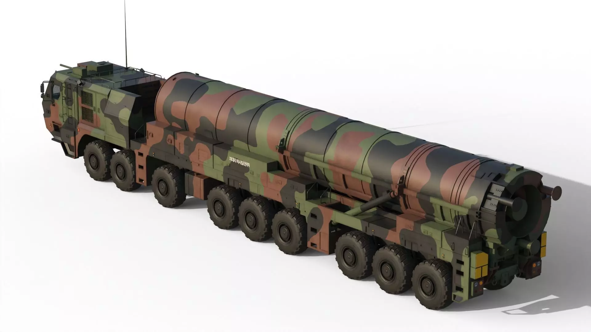 Hyunmoo 5  South Korean ballistic missile 3D model_4