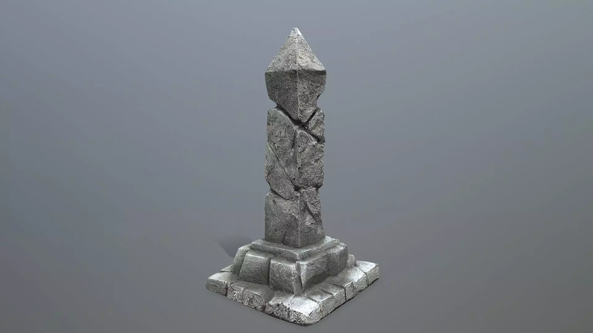 pillar Low-poly 3D model_6