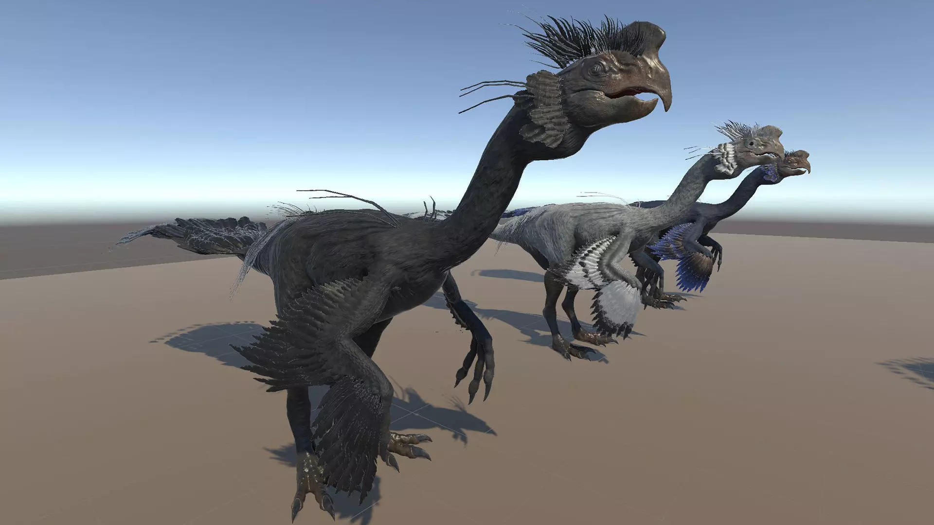 Dinosaur GigantoRaptor - Oviraptorosaur Unity Engine Project Low-poly 3D model_14
