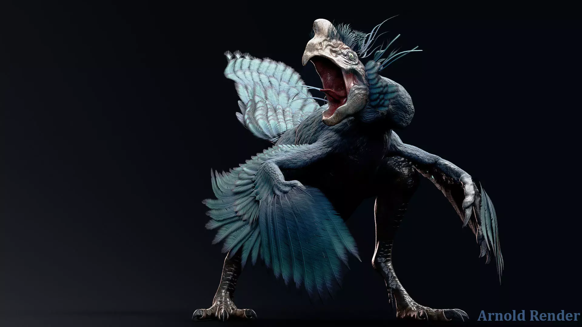 Dinosaur GigantoRaptor - Oviraptorosaur Unity Engine Project Low-poly 3D model_2