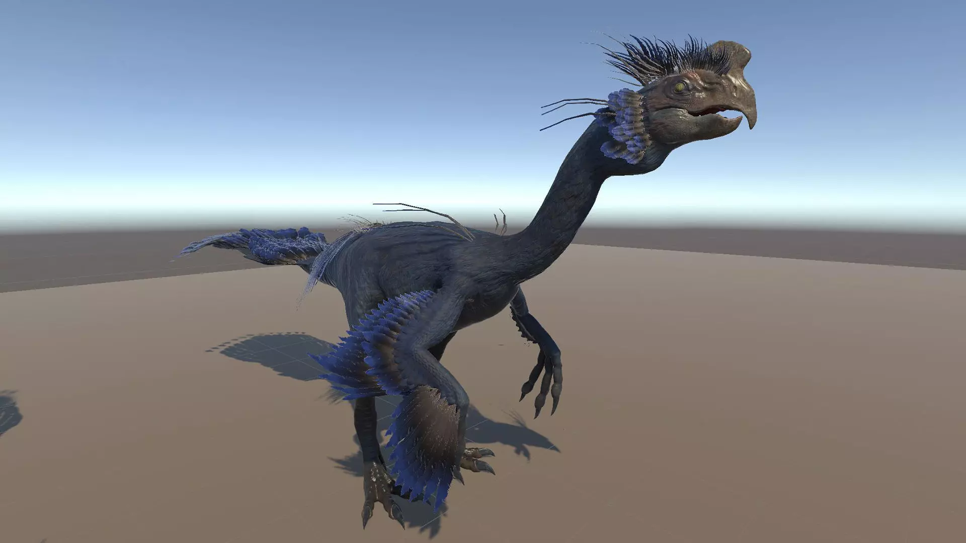 Dinosaur GigantoRaptor - Oviraptorosaur Unity Engine Project Low-poly 3D model_11