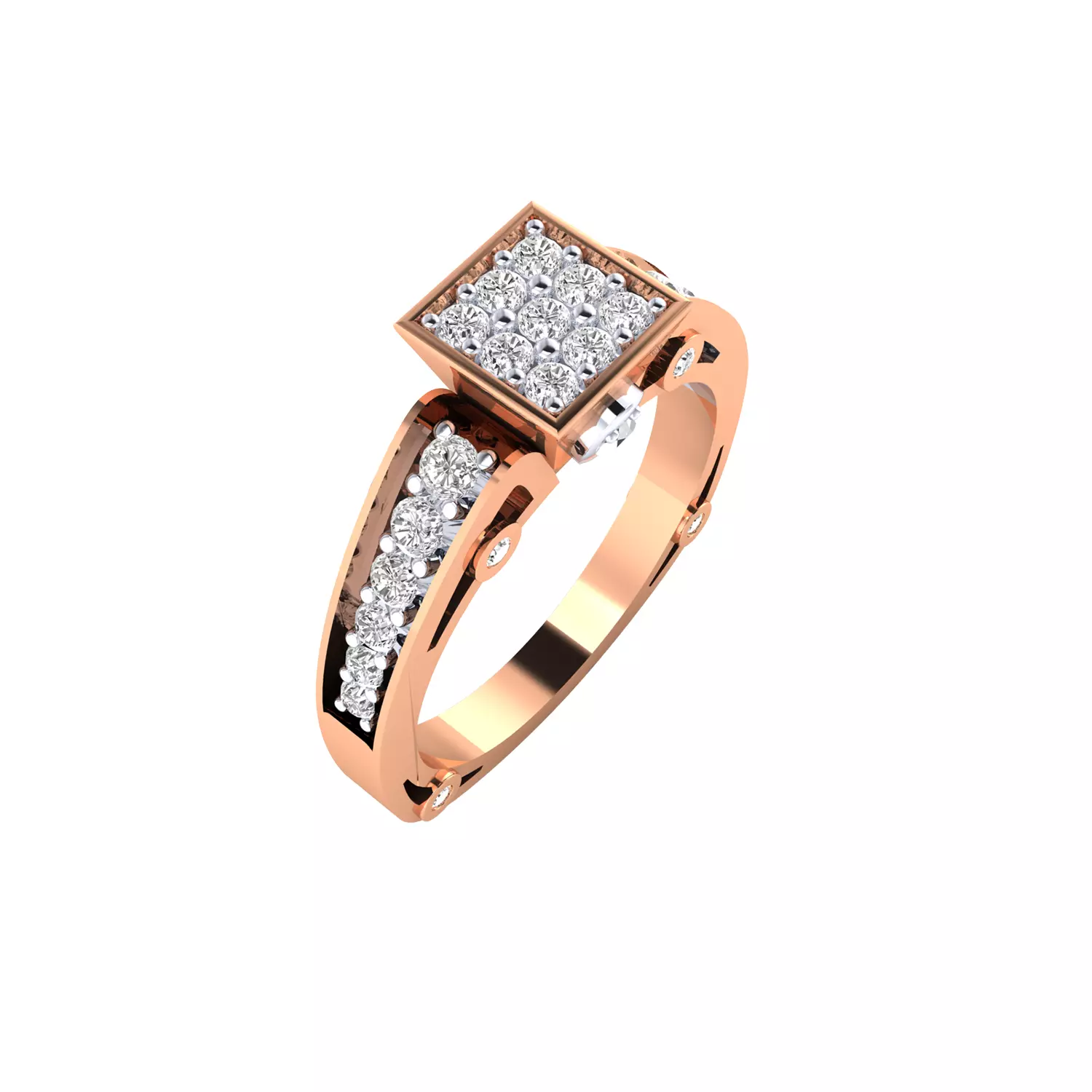 Women Ring Render 3dm STL MTL SLC JCD OBJ FBX Details 3D print model_21