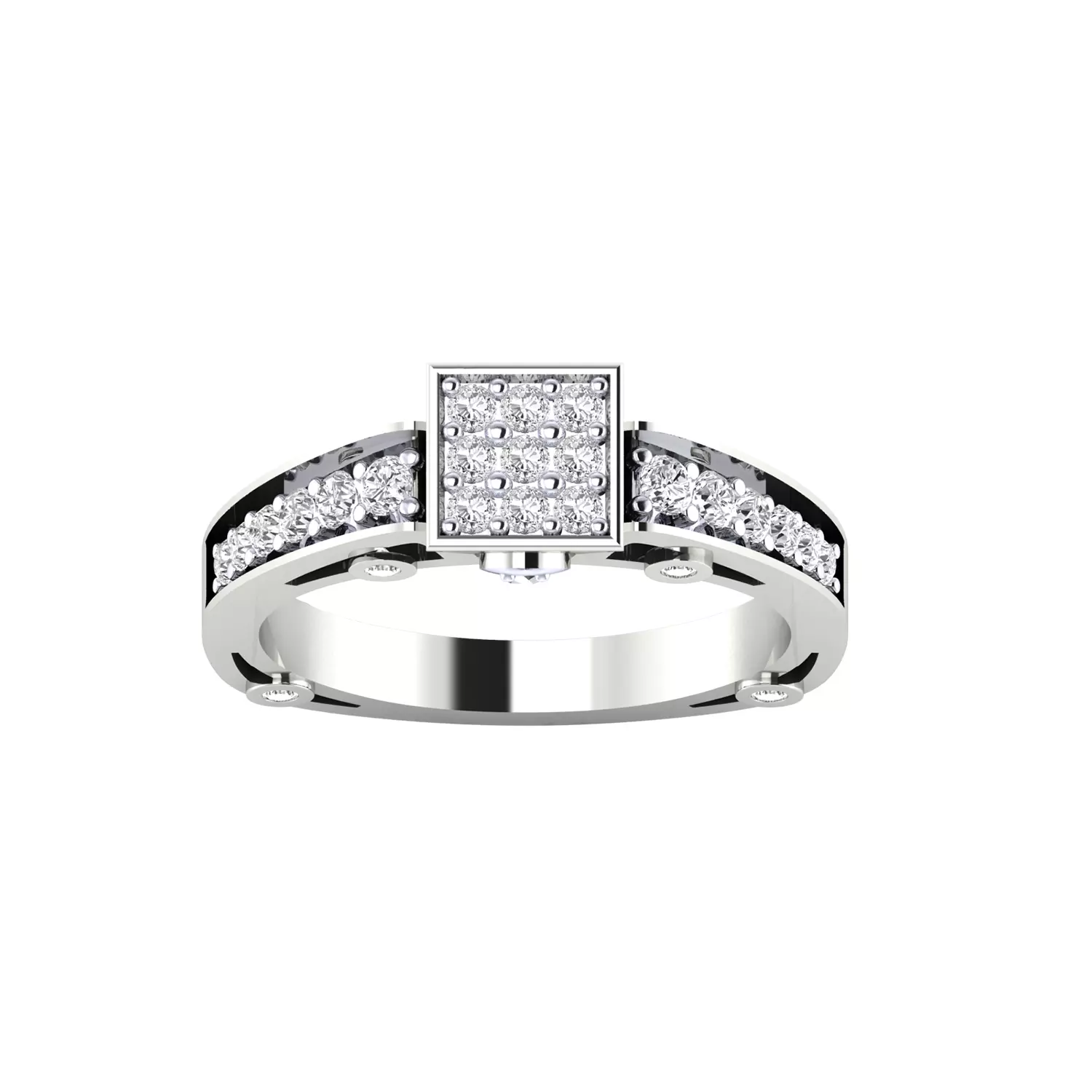 Women Ring Render 3dm STL MTL SLC JCD OBJ FBX Details 3D print model_13