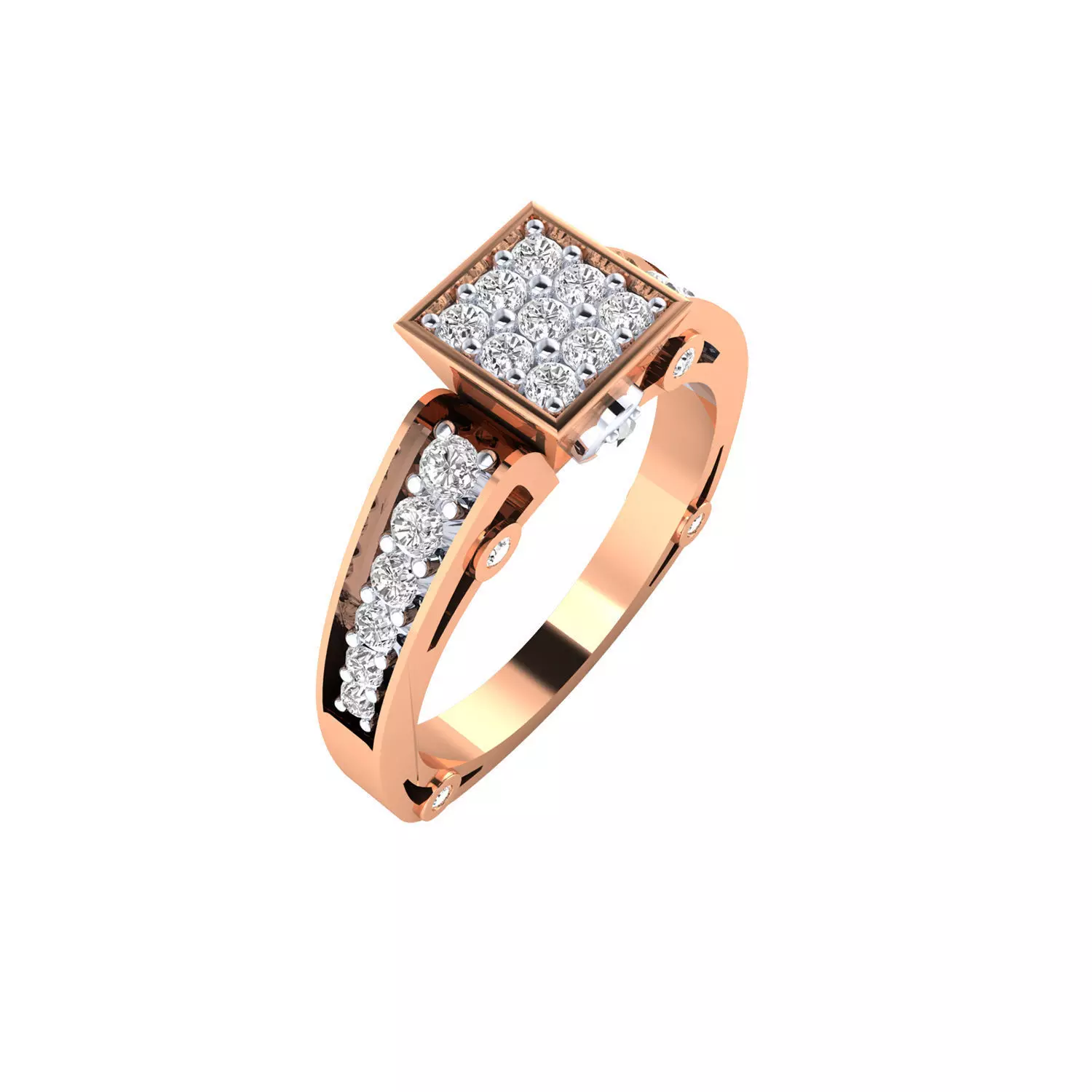 Women Ring Render 3dm STL MTL SLC JCD OBJ FBX Details 3D print model_1