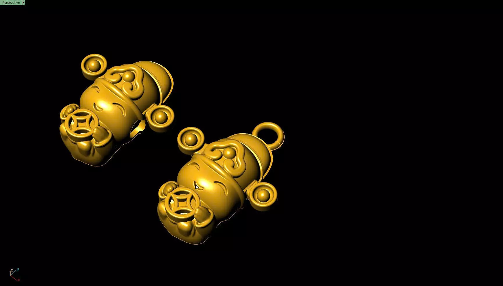 God of Wealth 3D print model