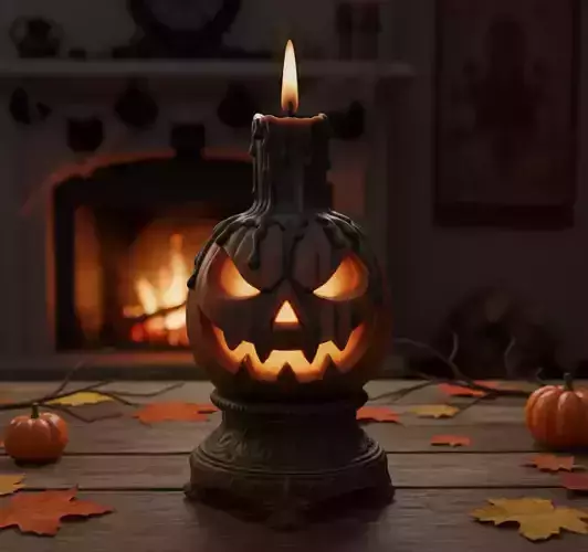 Halloween candle holder