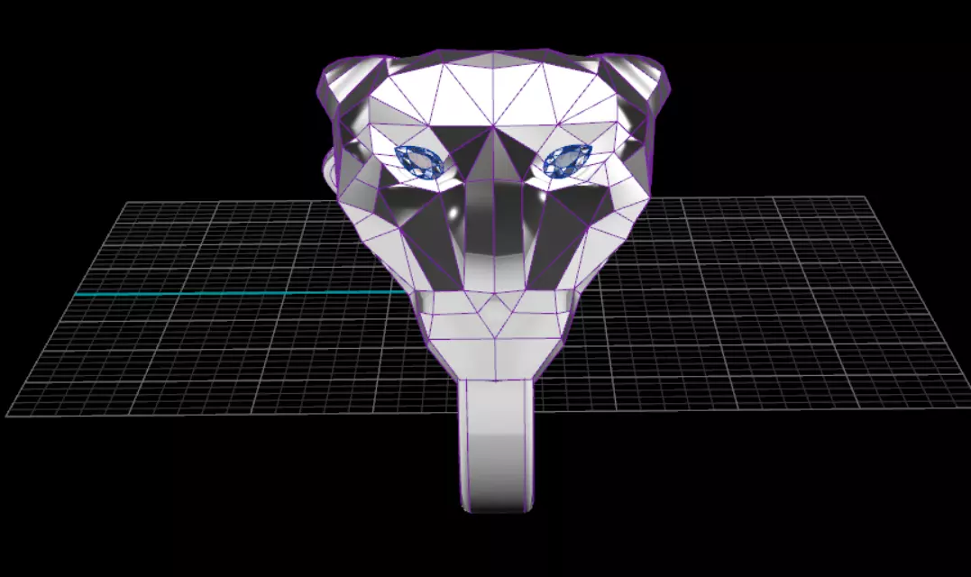 Snow Leopard Light Ring 3D model