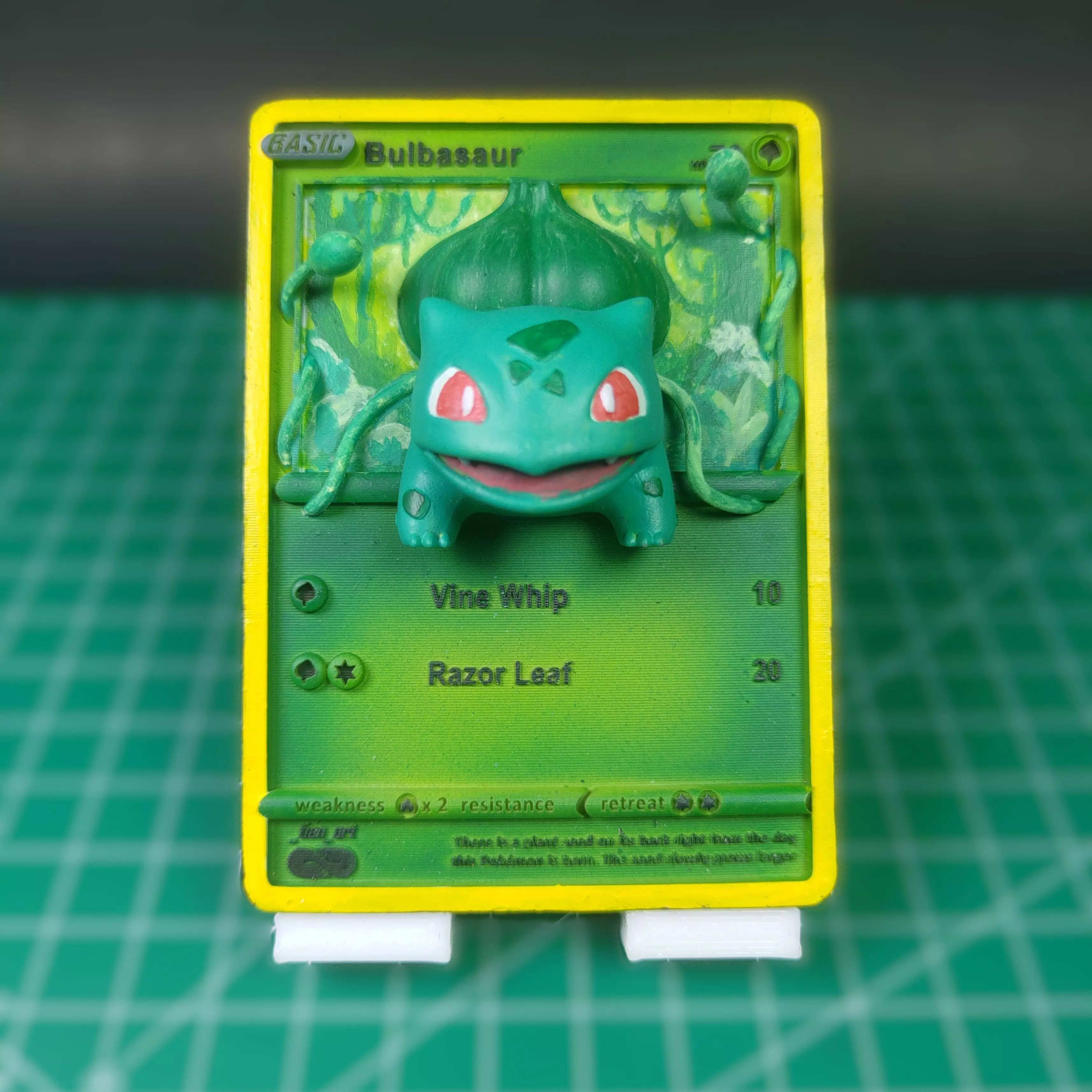 Bulbasaur Pokemon Card 3D 3D print model