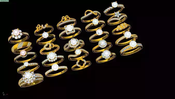 COMBO Womens rings