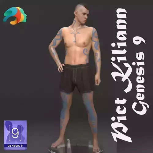 Pict Kiliann Character for Genesis 9  3D model