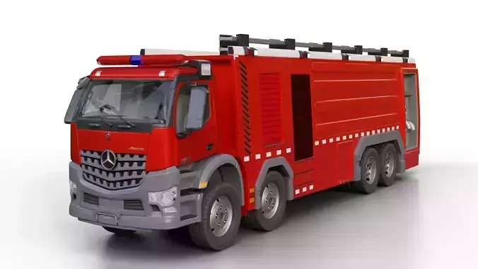 Mercedes Benz Form Fire Truck 3D model
