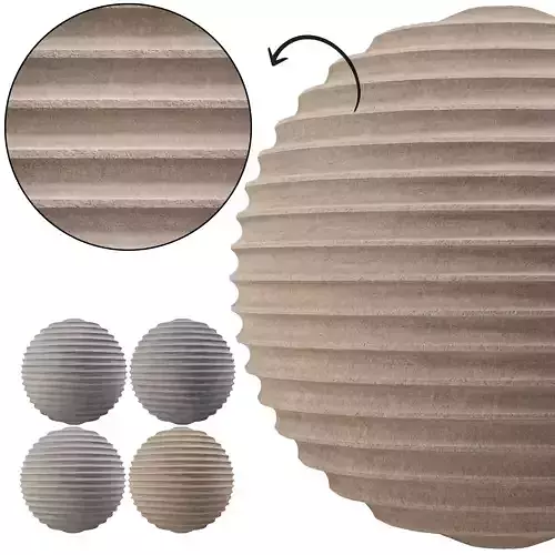 Fluted Concrete 01 - Seamless