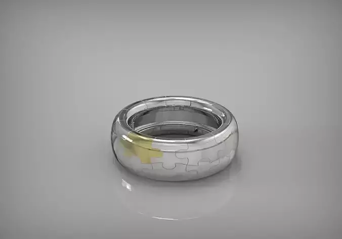  Puzle ring 3D print model