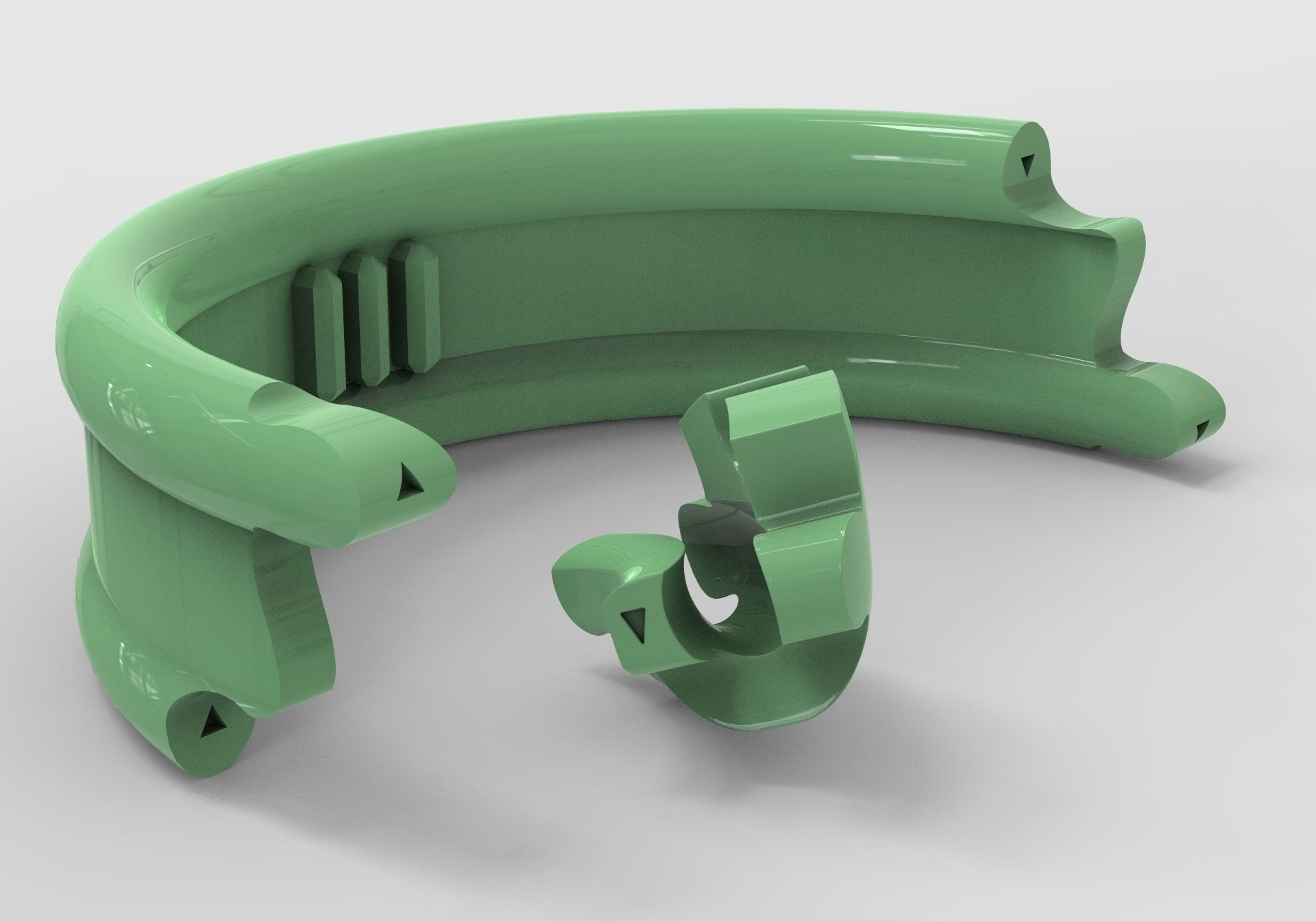 Puzle ring 3D print model 3D print model_5