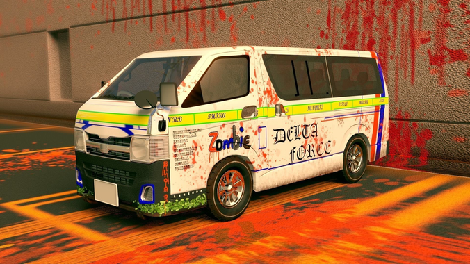 Toyota Hiace van 3D model