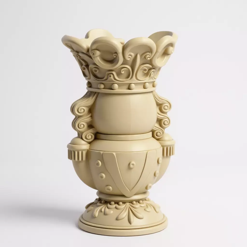 Nutcracker bust 3D print model_4