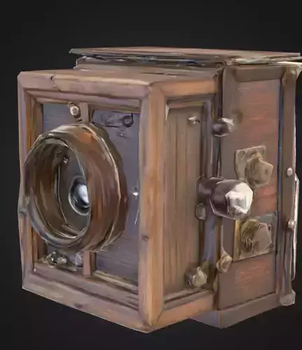 Vintage Slide Projector Low-poly 3D model