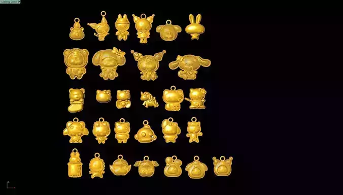 cartoon-painted-pendant-combo