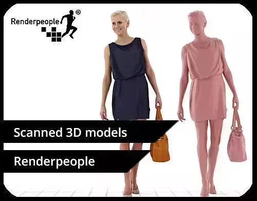 Stephanie 0372 Casual Evening Woman With A Bag