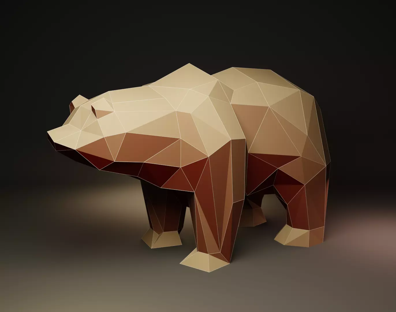 Polygon Spirit Animals Low Poly Pack Low-poly 3D model_3