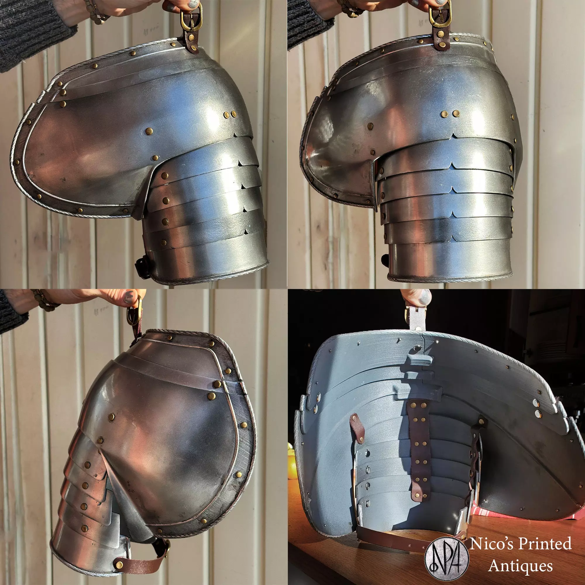 16th Century Plate Pauldron Shoulder Armor 3D print model_2