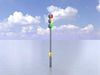 Spherical stylized traffic light design 2 3D model_1
