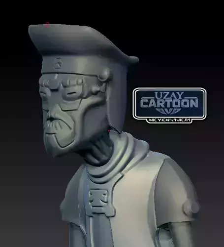 Star wars clone wars articulated Captain MAR TUUK 3D print model