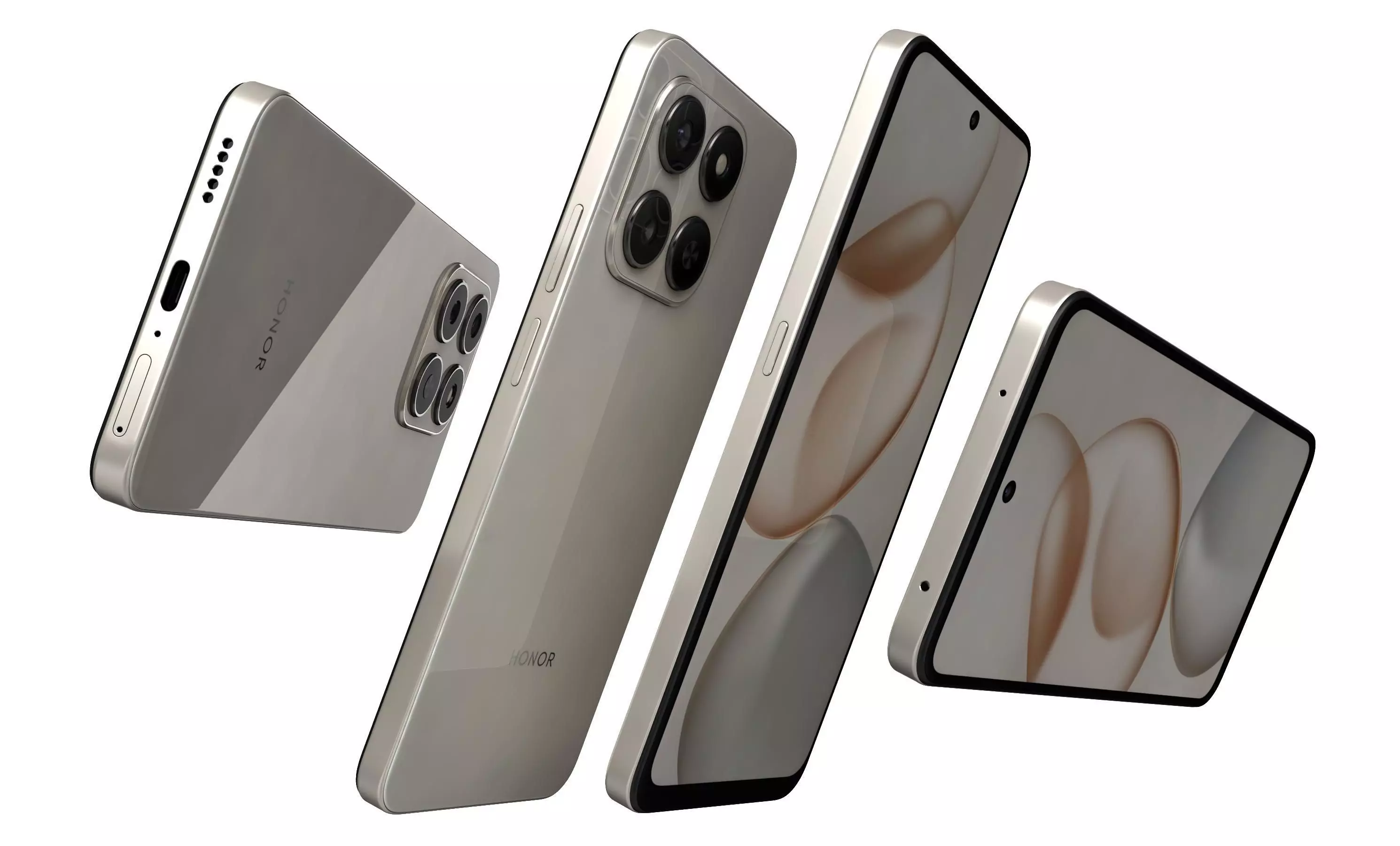 HONOR 400 Smart 5G Desert Gold 3D model_6