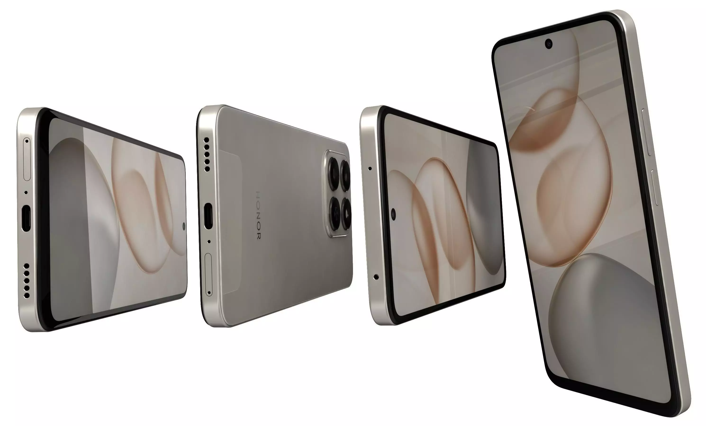 HONOR 400 Smart 5G Desert Gold 3D model_7