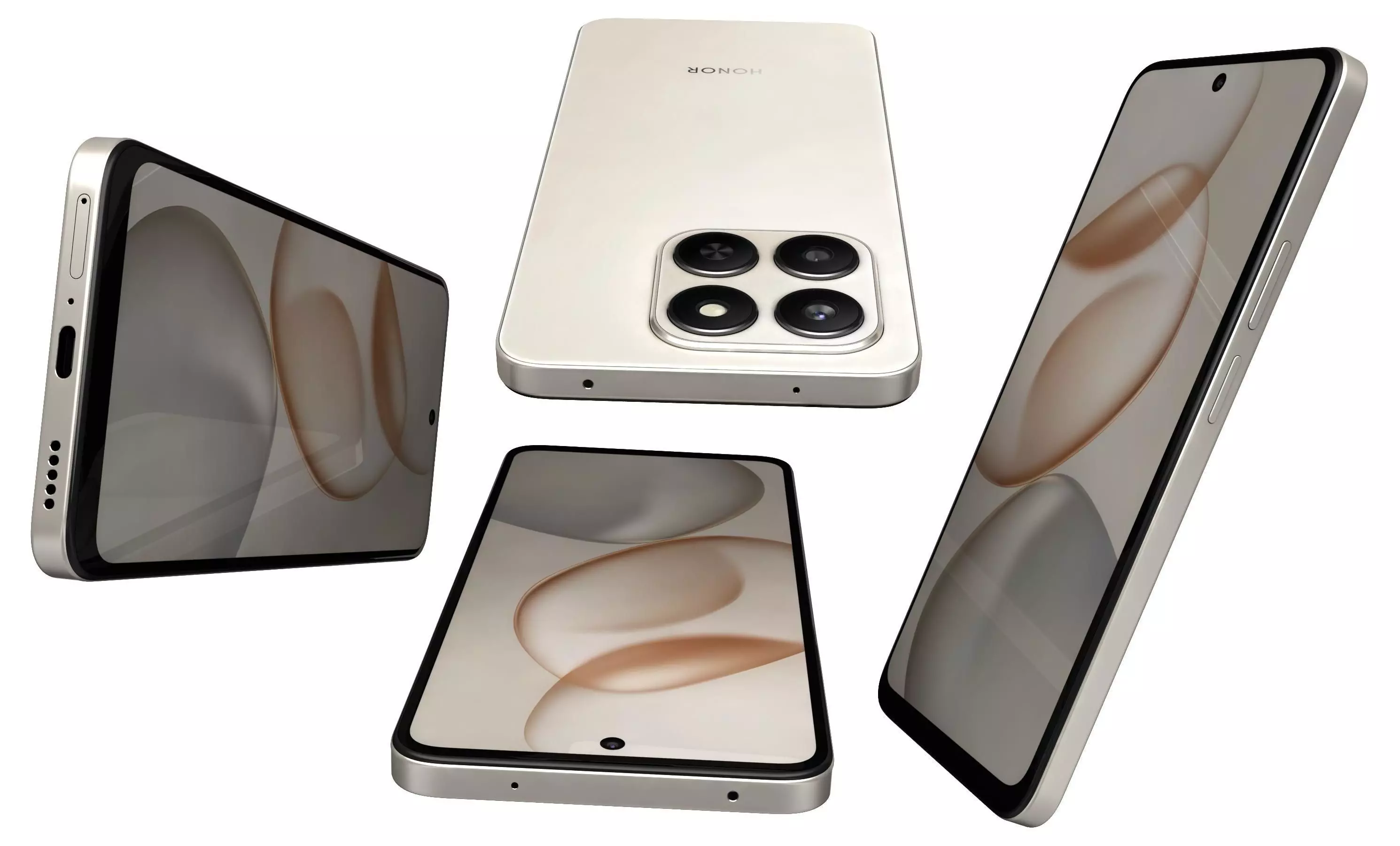 HONOR 400 Smart 5G Desert Gold 3D model_8