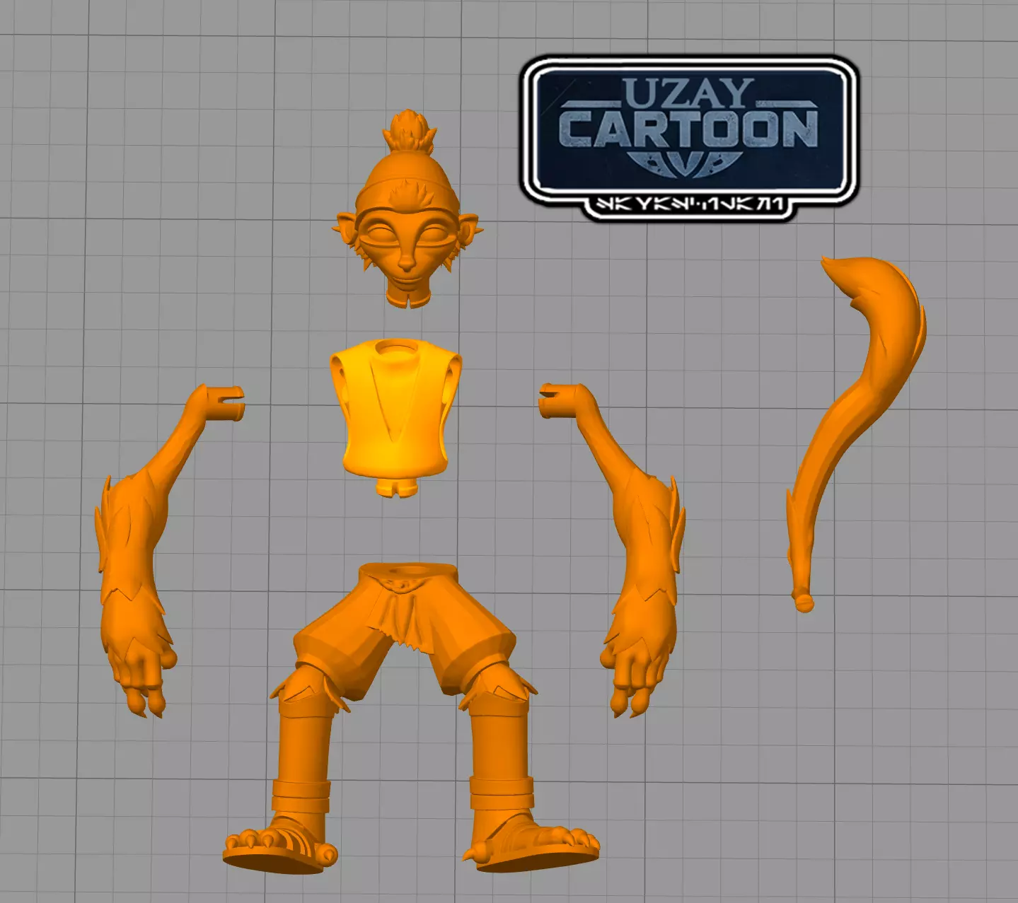Star wars clone wars articulated   Lurmen Wag Too 3D print model_1