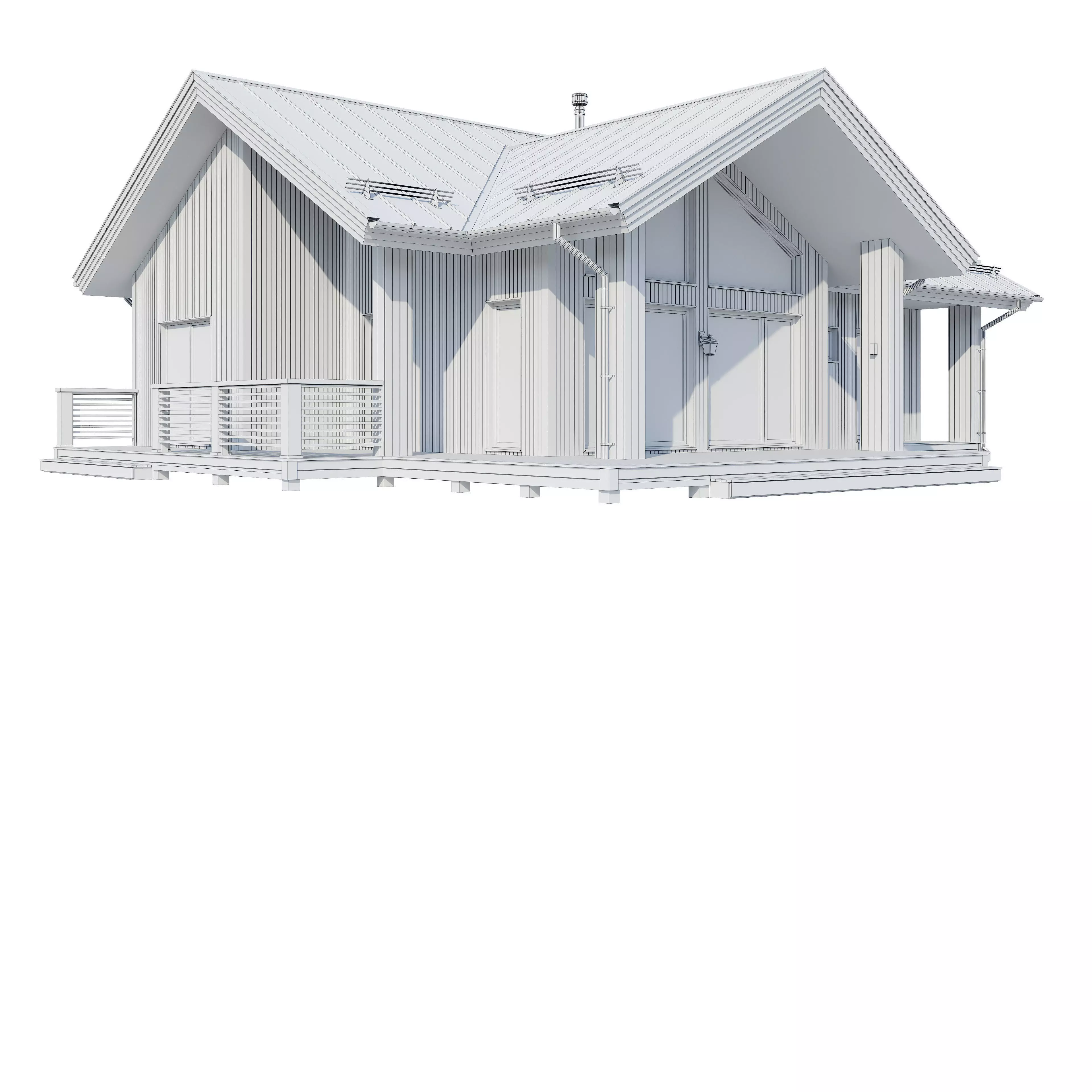 Alpine house Ramos 3D model_6