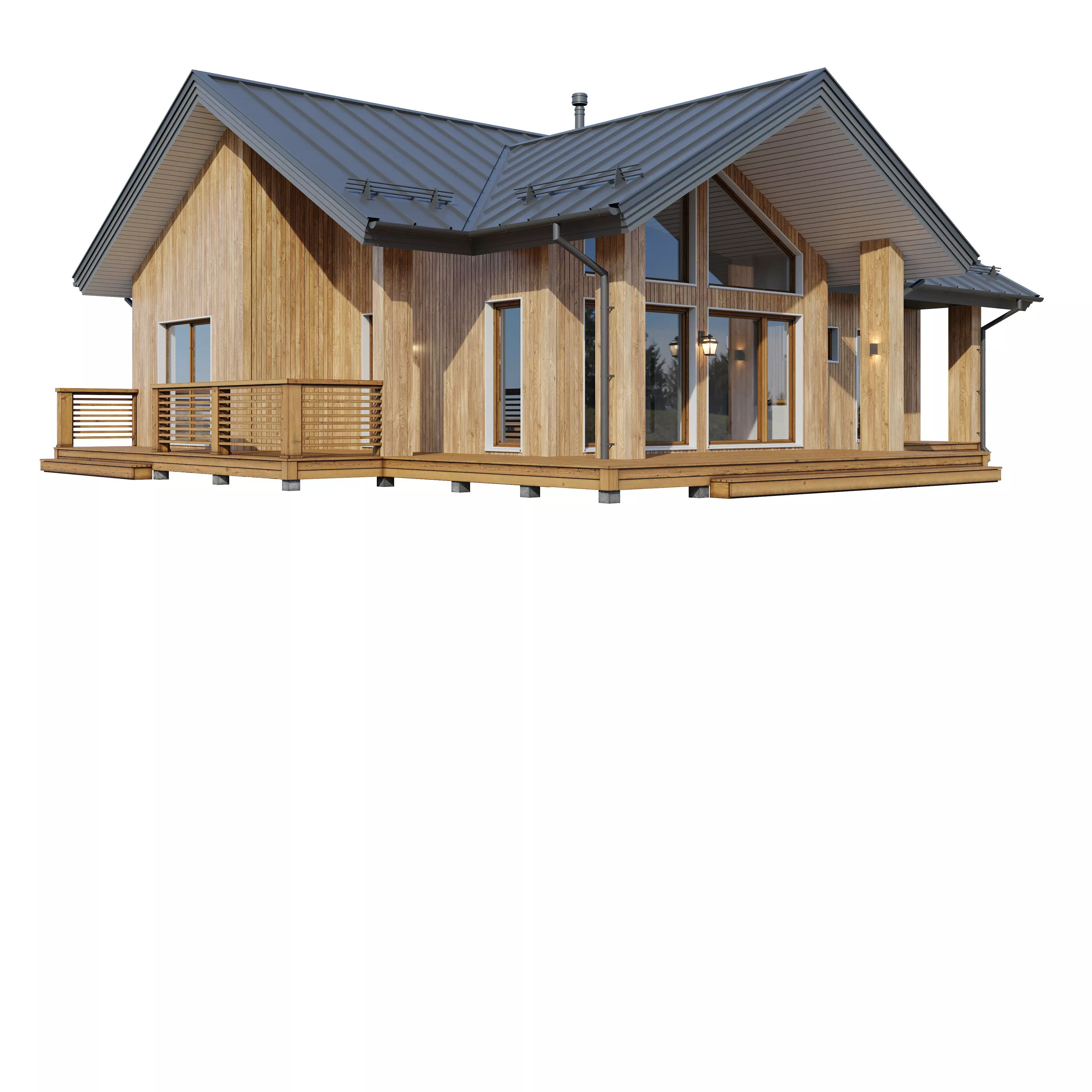 Alpine house Ramos 3D model_7