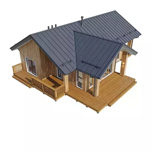 Alpine house Ramos 3D model 6
