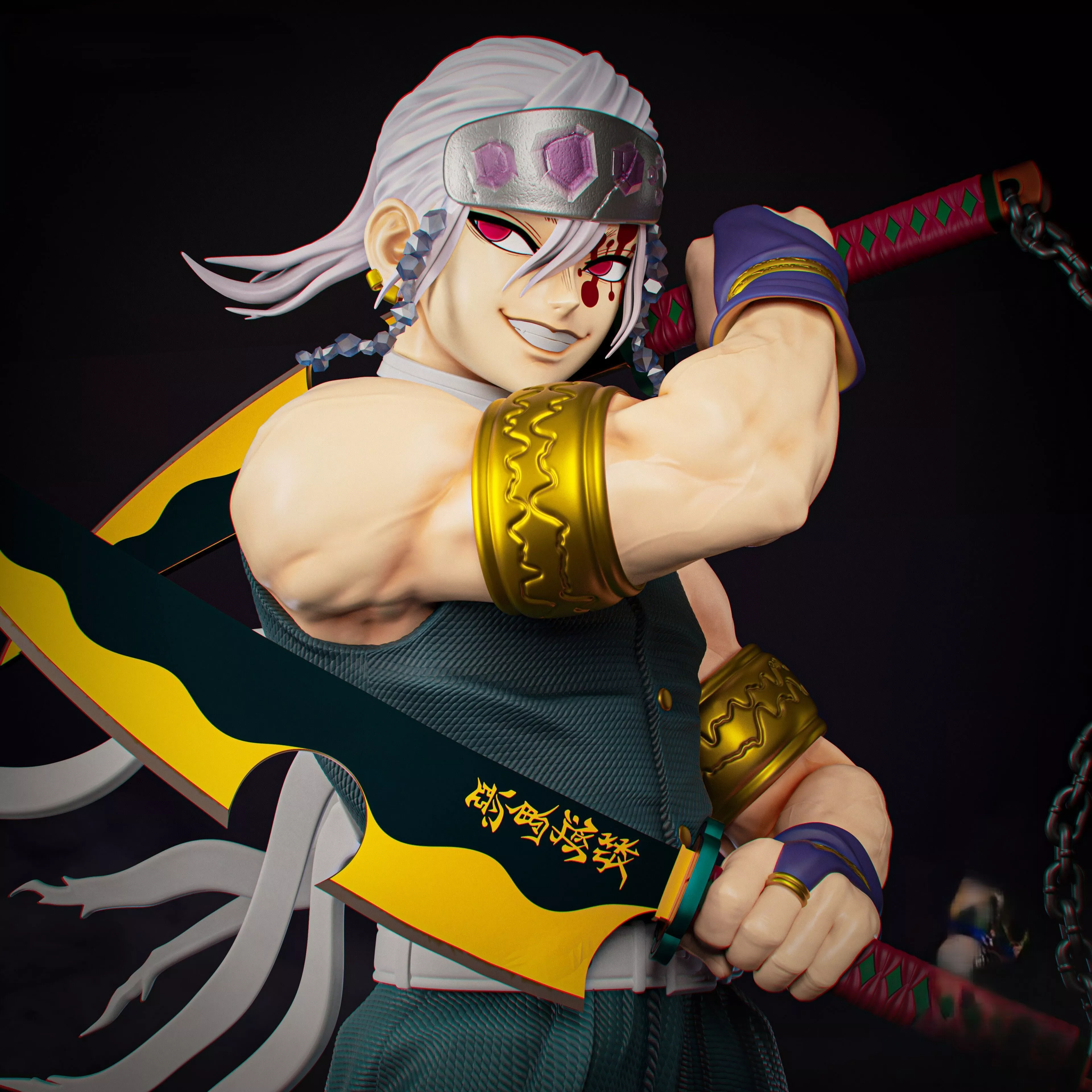 Tengen Uzui hashira Demon Slayer kimetsu no yaiba 3D print model