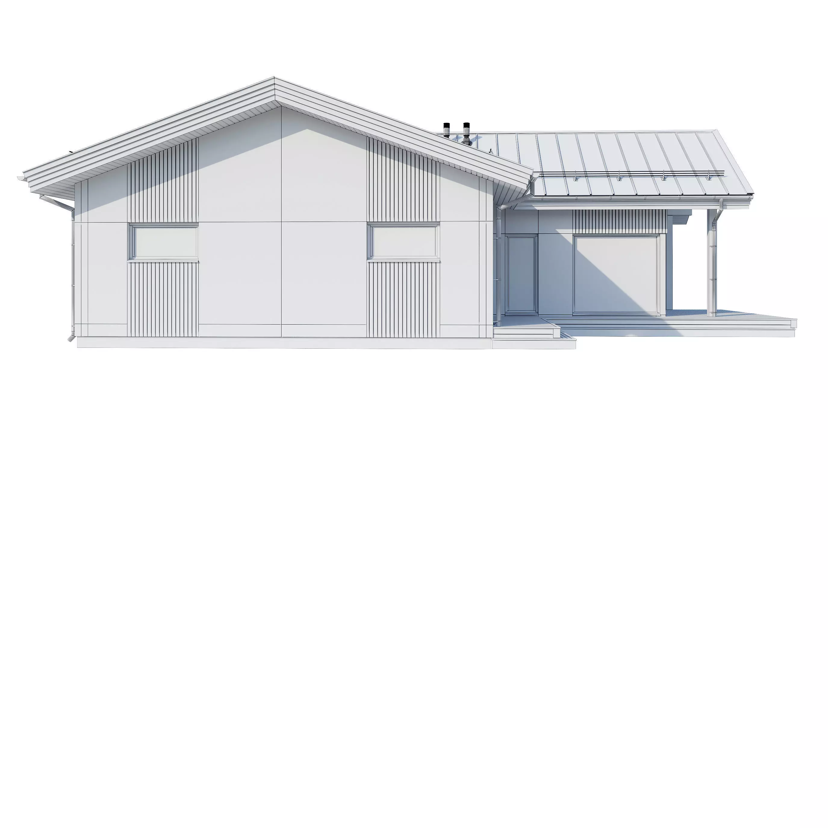 Alpine house Ansi 3D model_23