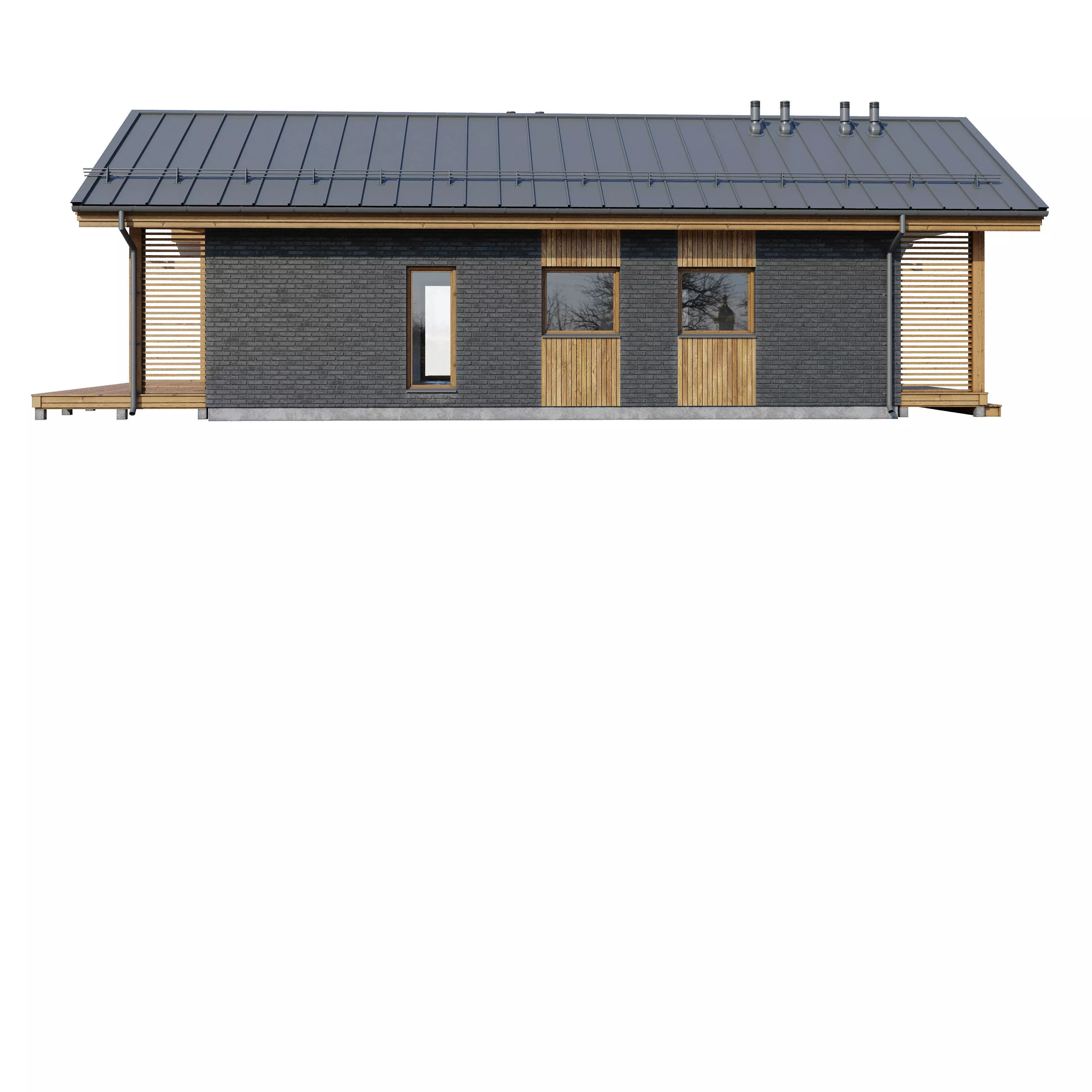 Alpine house Ansi 3D model_11