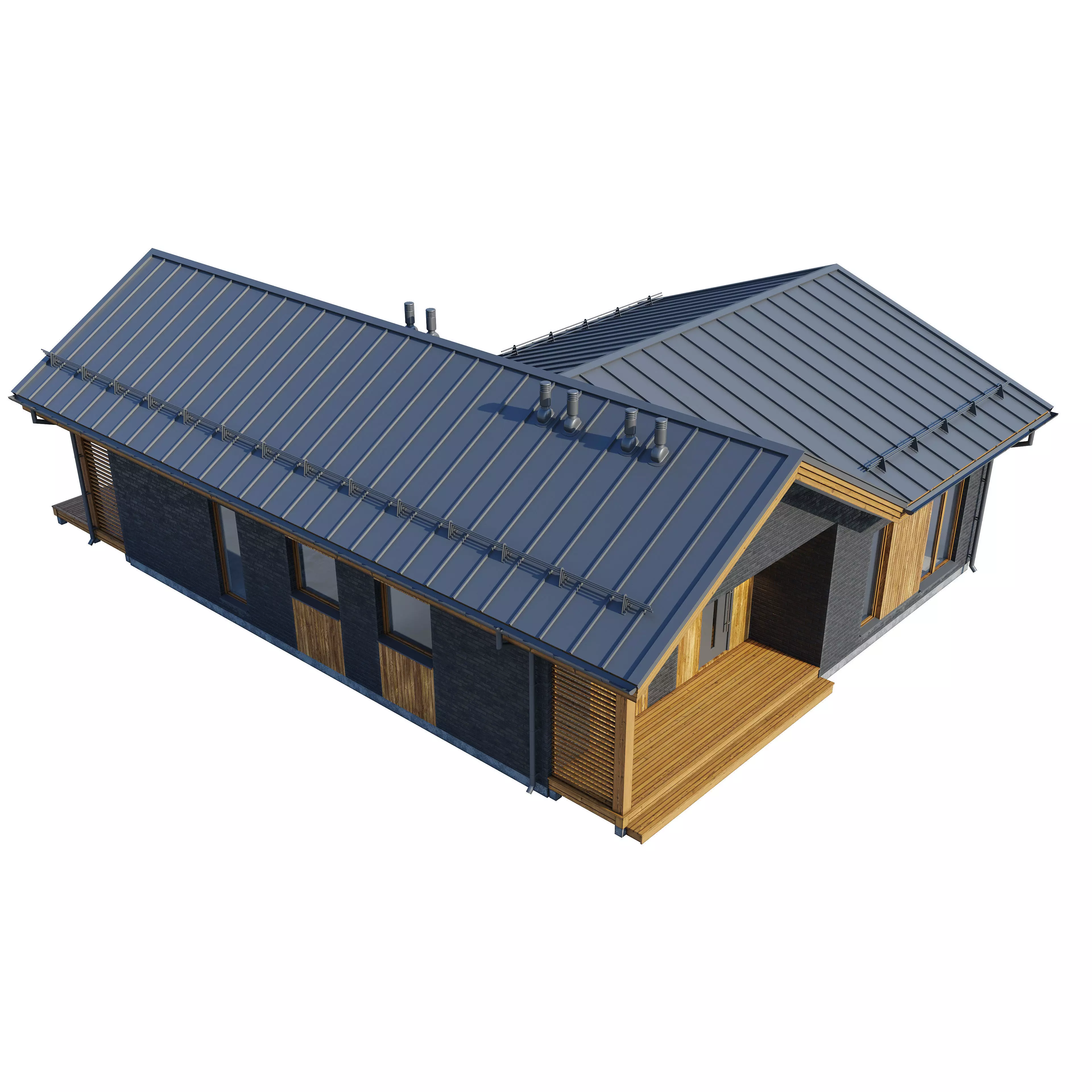 Alpine house Ansi 3D model_5