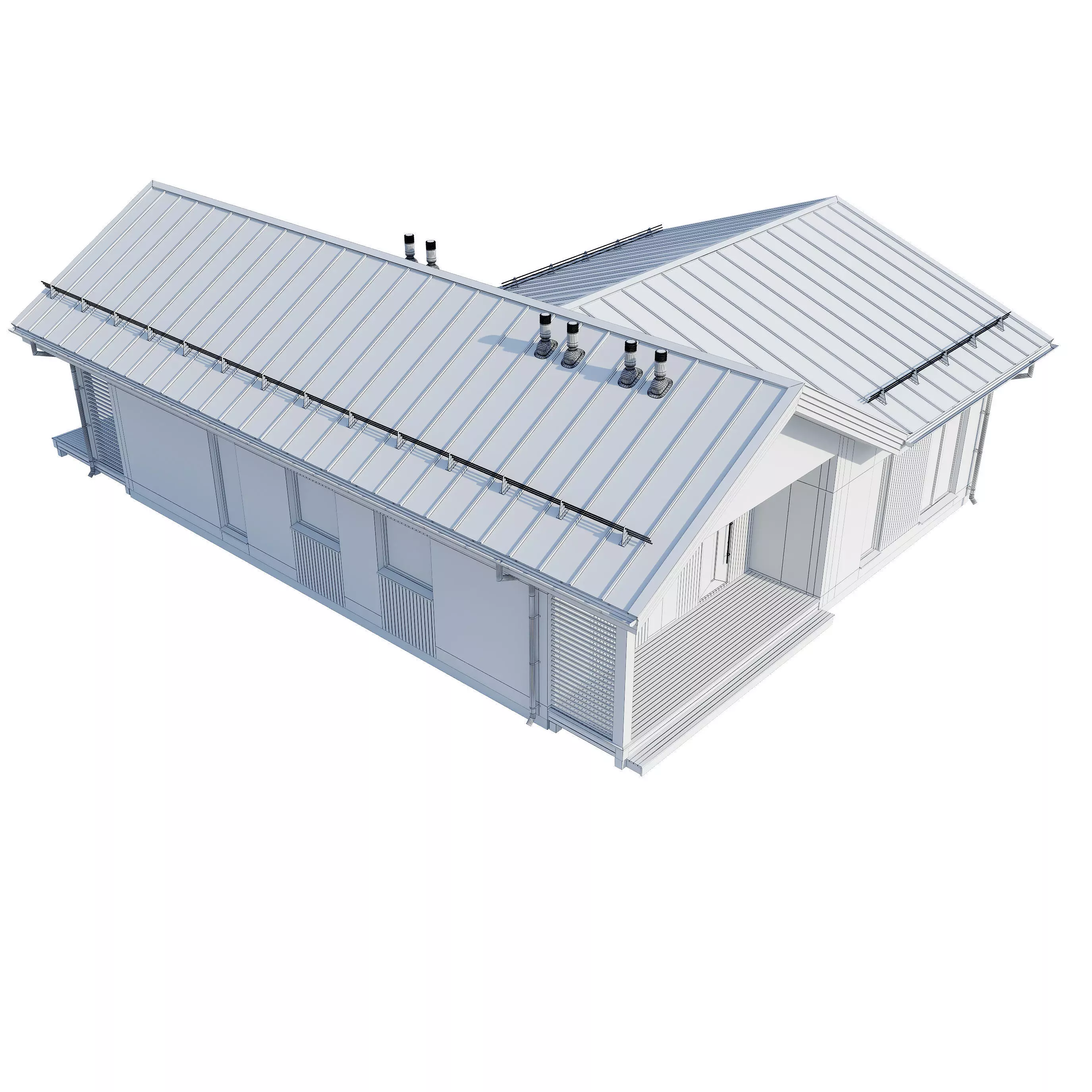 Alpine house Ansi 3D model_26