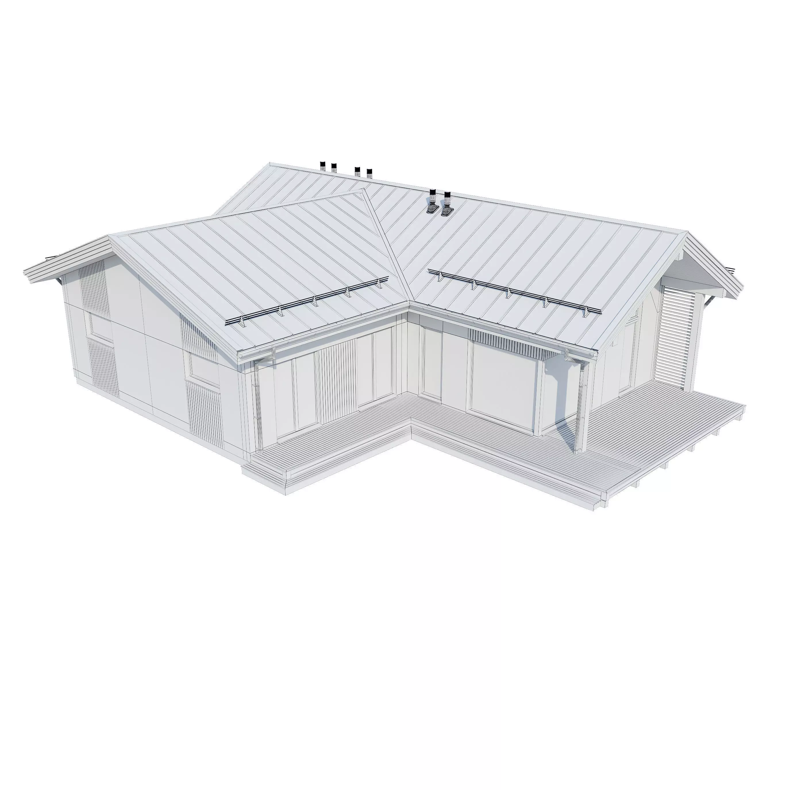 Alpine house Ansi 3D model_25