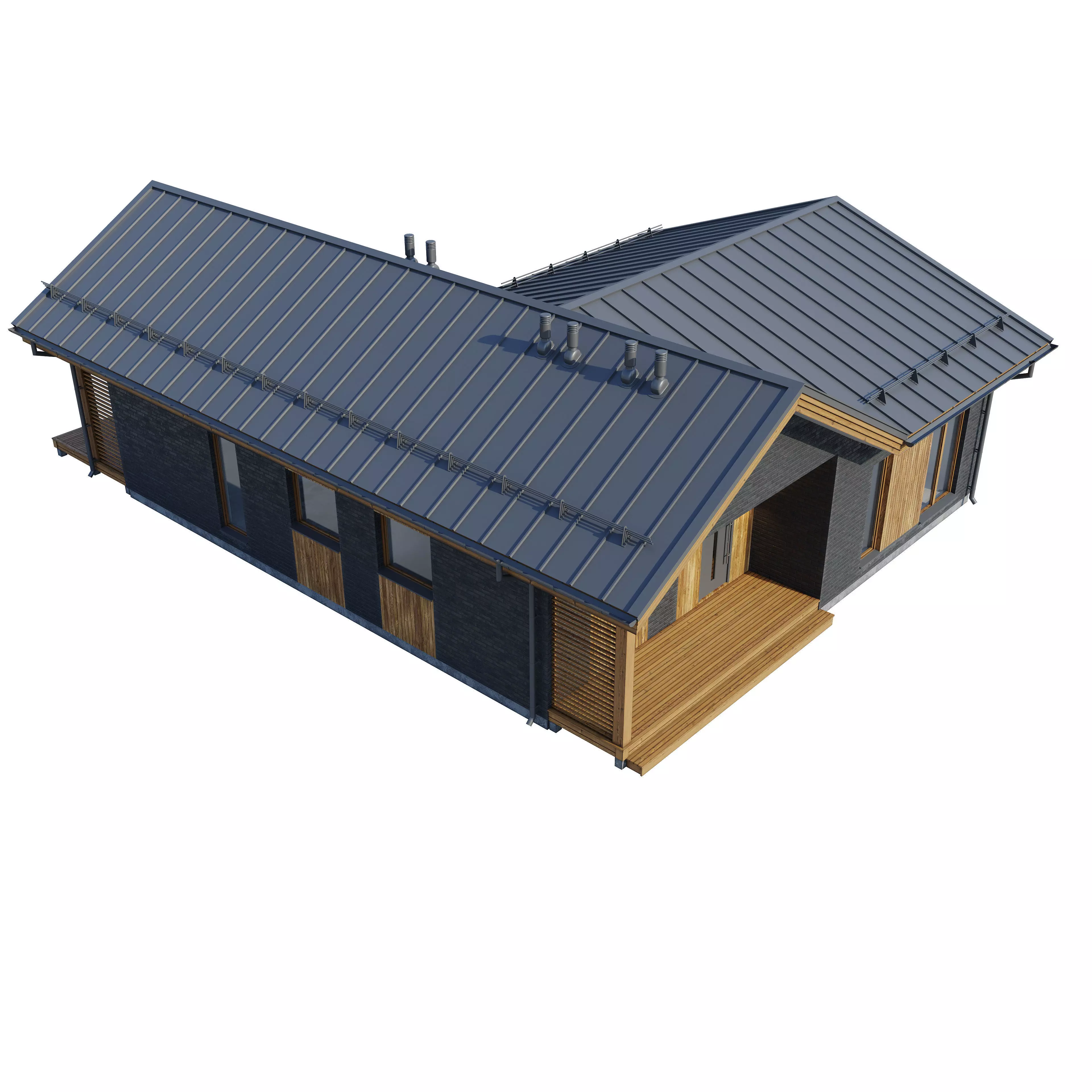 Alpine house Ansi 3D model_16