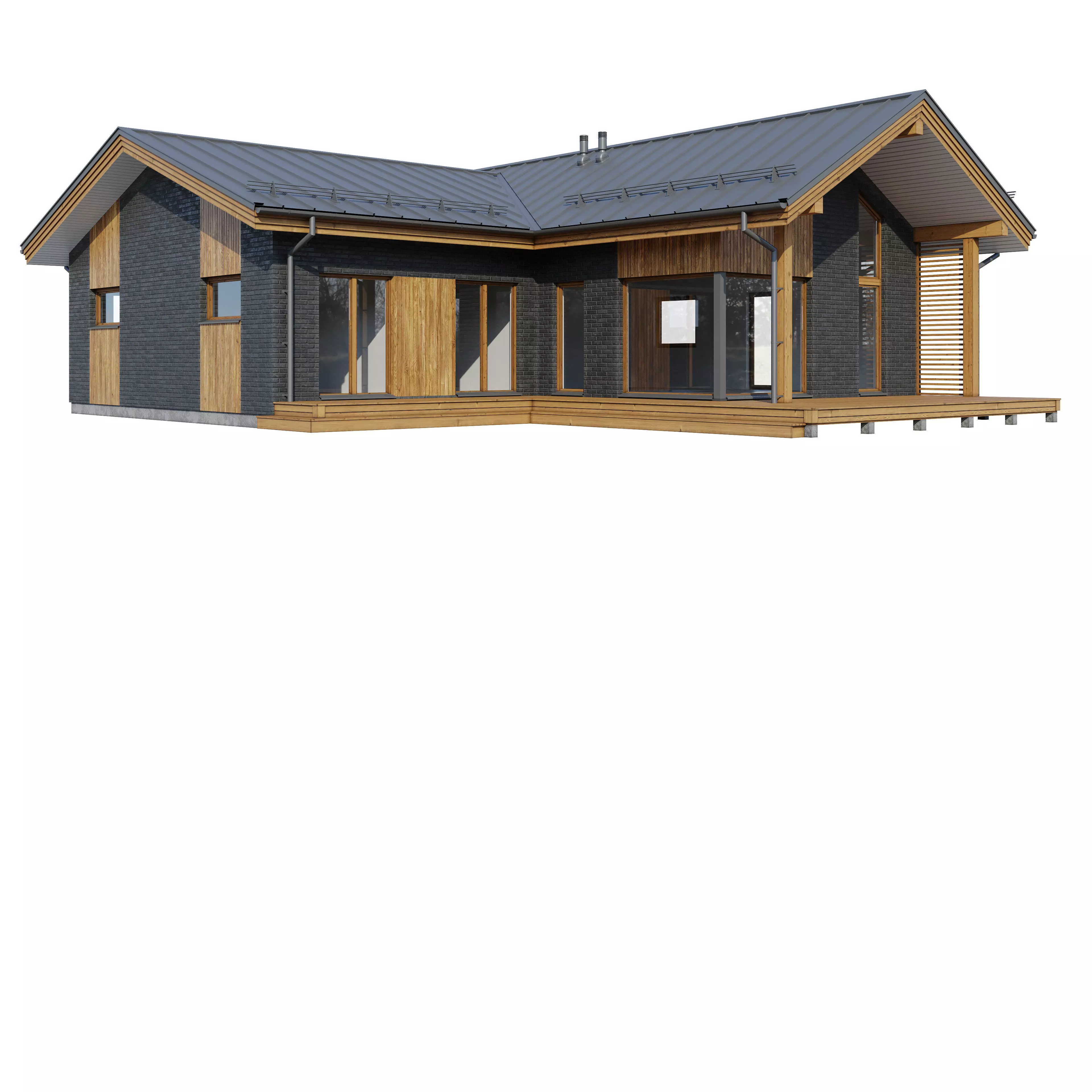 Alpine house Ansi 3D model_9