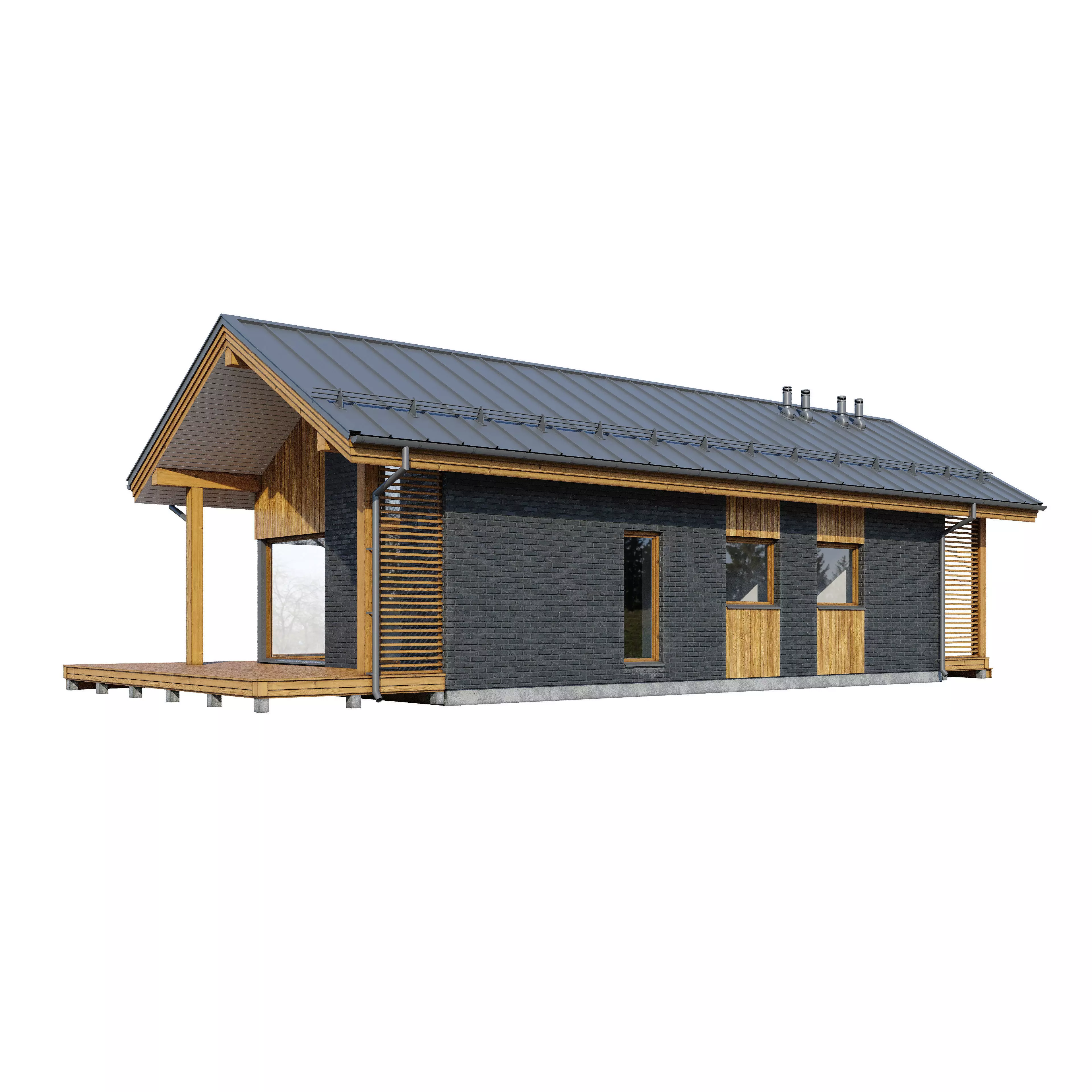 Alpine house Ansi 3D model_2