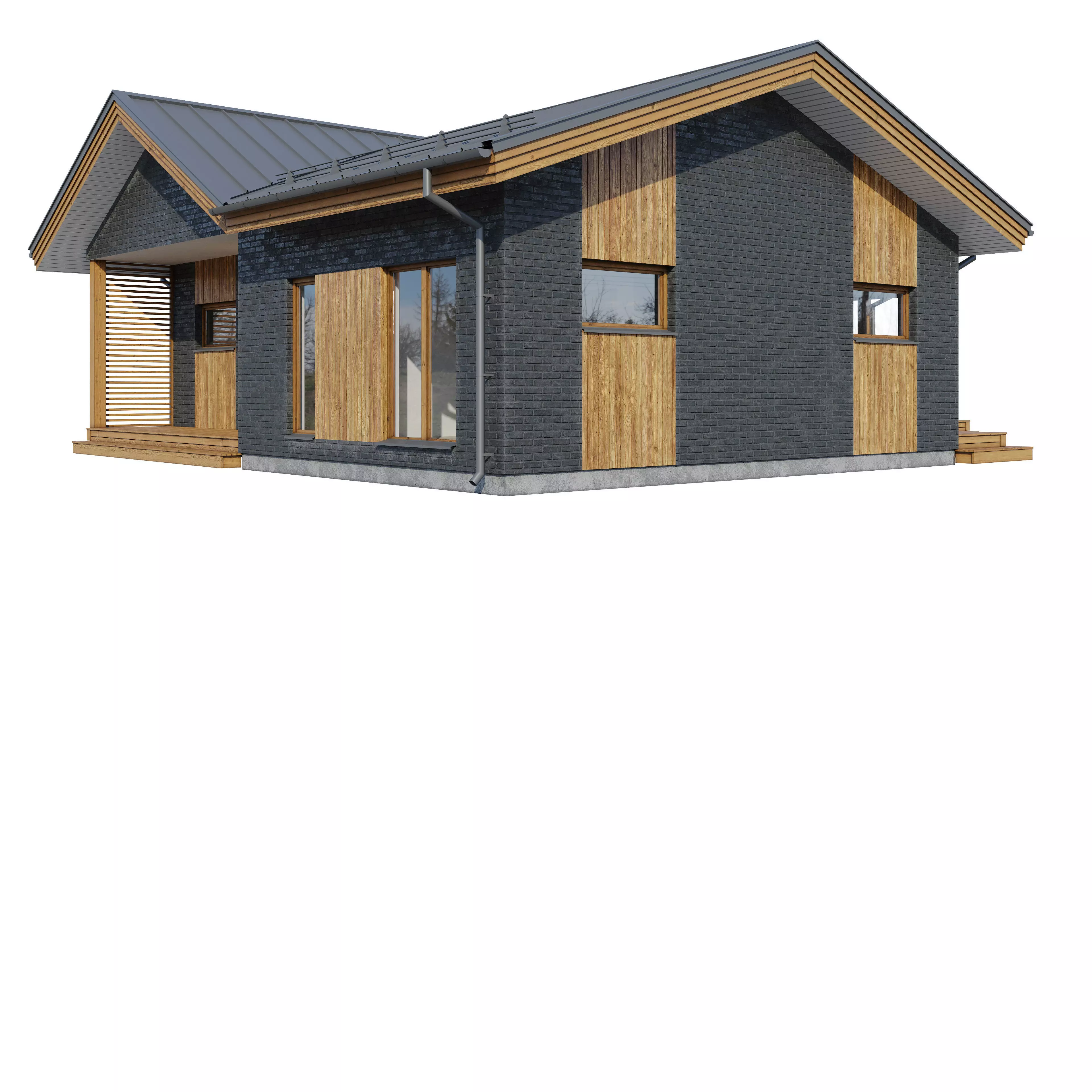 Alpine house Ansi 3D model_8