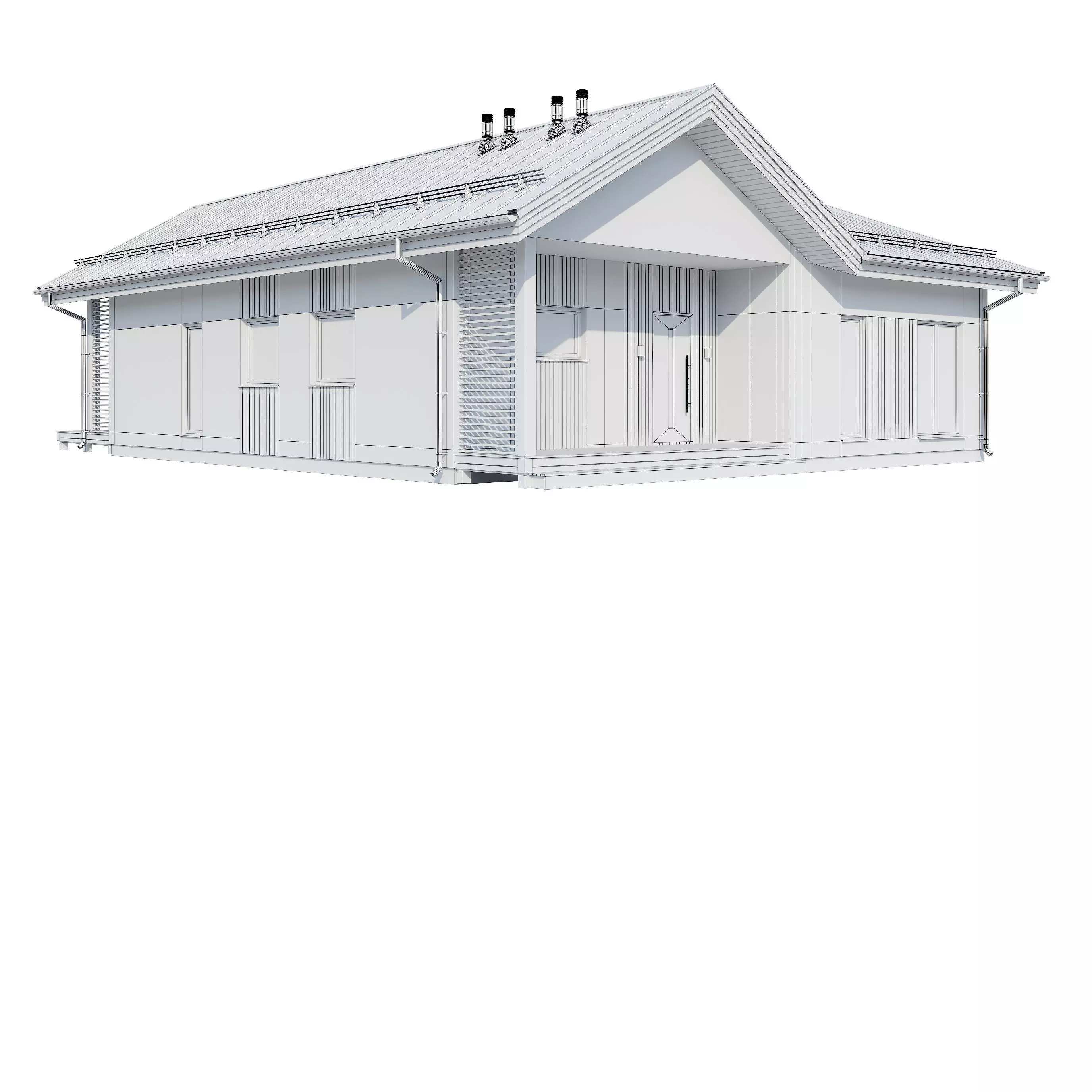 Alpine house Ansi 3D model_17