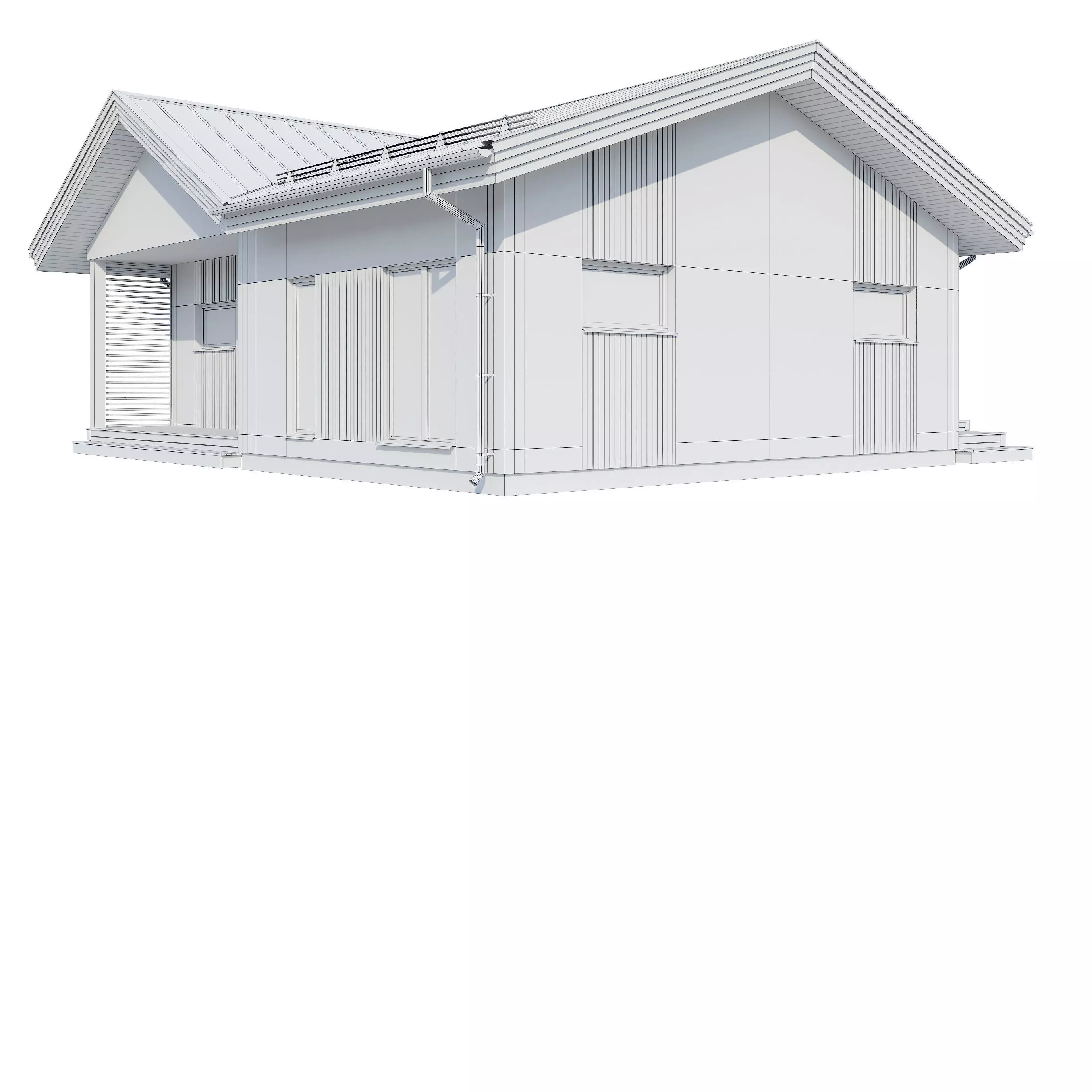 Alpine house Ansi 3D model_18