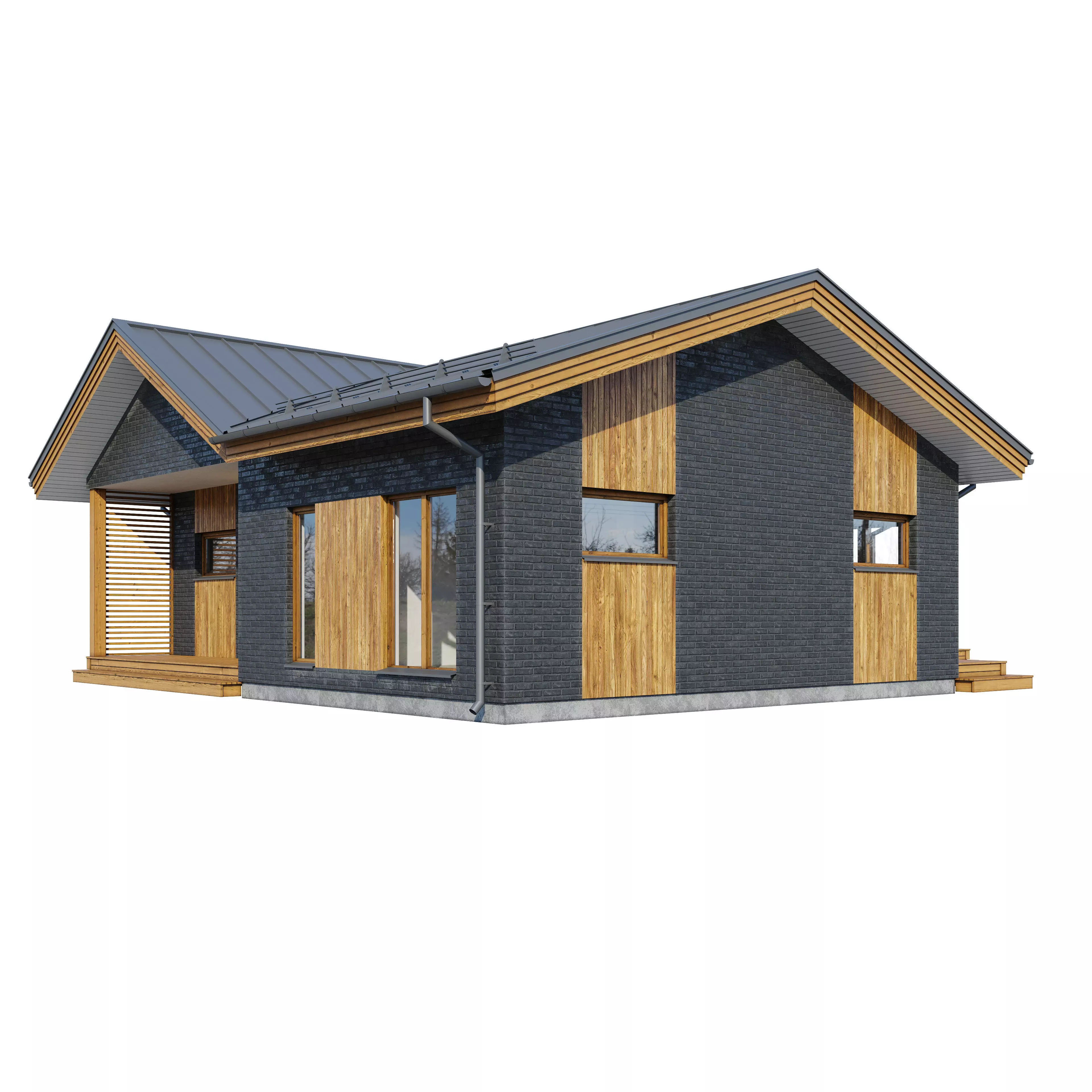 Alpine house Ansi 3D model_1