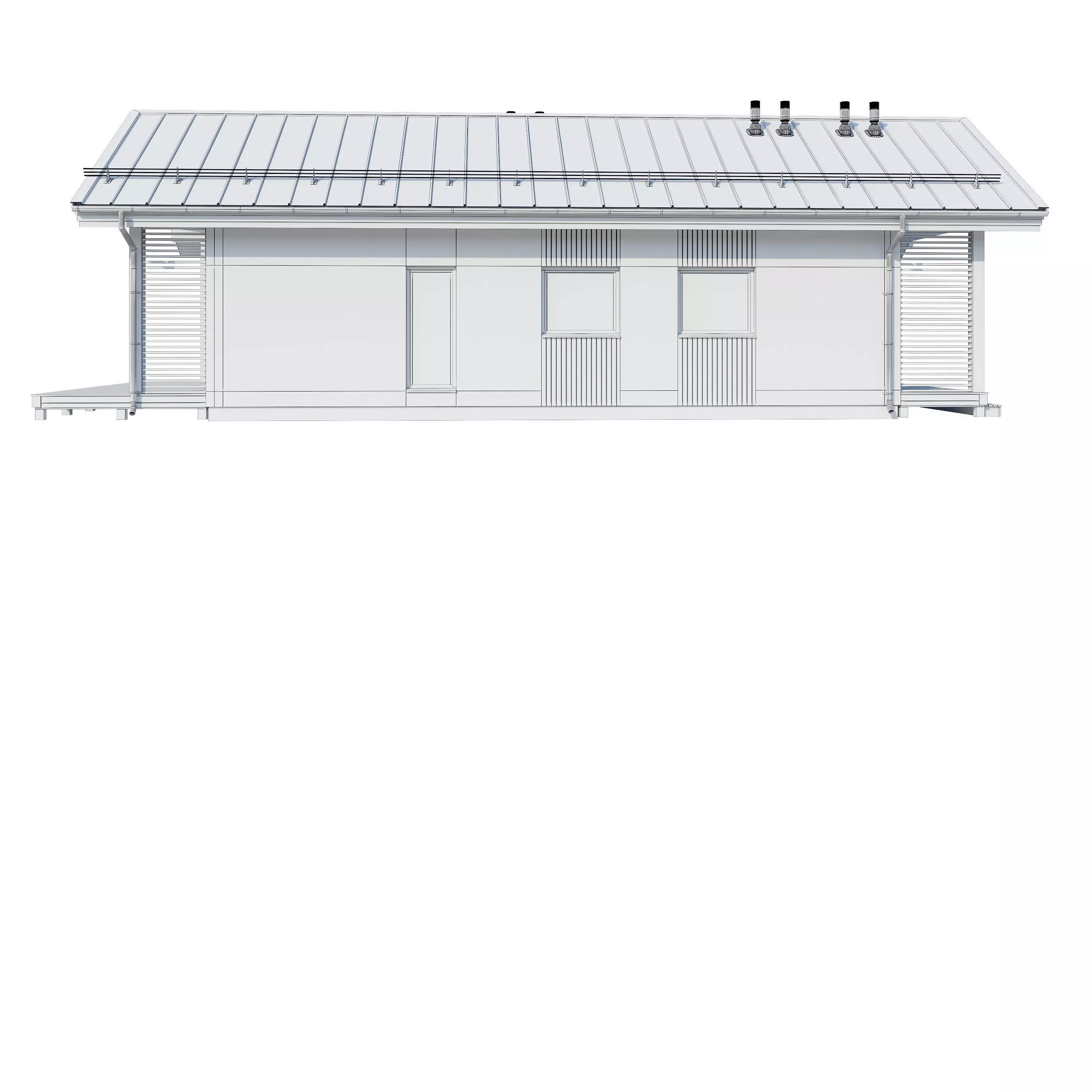 Alpine house Ansi 3D model_21